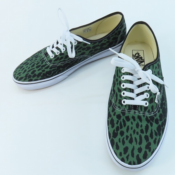 実際に弊社で買取させて頂いたVANS×WACKO MARIA/バンズ×ワコマリア V44 AUTHENTIC/オーセンティック レオパード グリーン 667569-0003/29