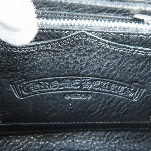 実際に弊社で買取させて頂いたCHROME HEARTS/クロムハーツ ゼロピラミッドスタッズ REC-F ジップロングウォレットの画像 8枚目