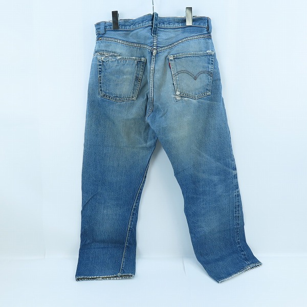 実際に弊社で買取させて頂いたLEVI'S/リーバイス 501 66前期 ボタン裏刻印6 足長R ビッグE ヴィンテージ/ビンテージ デニムパンツの画像 1枚目