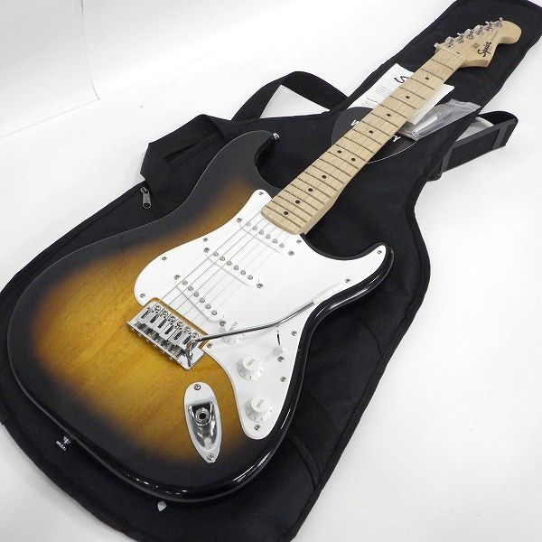 実際に弊社で買取させて頂いた★【美品】Squier by Fender/スクワイヤー Sonic Stratocaster/ストラトキャスター エレキギター ソフトケース付 
