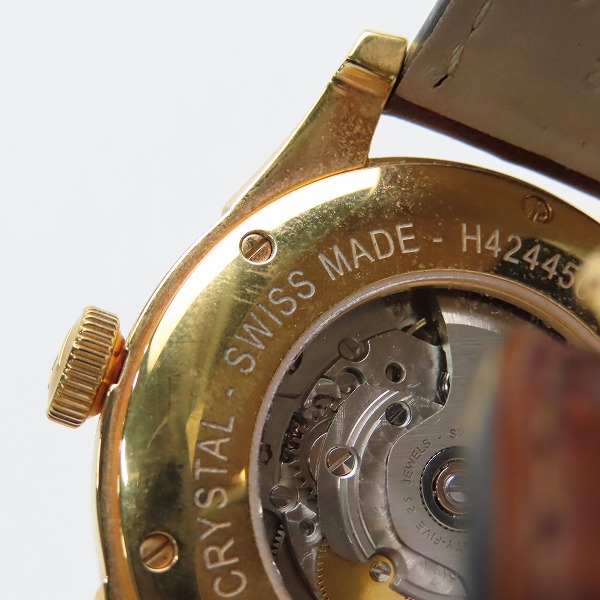 実際に弊社で買取させて頂いたHAMILTON/ハミルトン ジャズマスター スピリットオブリバティ デイト 自動巻き 腕時計 H424450の画像 5枚目