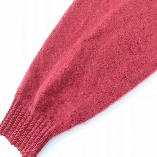 実際に弊社で買取させて頂いたWACKO MARIA/ワコマリア GUILTY PARTIES モヘア ウール カーディガン XL レッド系の画像 4枚目