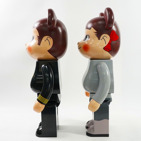 実際に弊社で買取させて頂いた★(3)【未使用】MEDICOM TOY/メディコムトイ BE@RBRICK/ベアブリック ANA CA10代目 ペコちゃん & CAPTAIN ポコちゃん 1000%の画像 2枚目