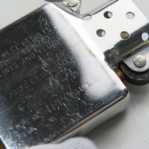 実際に弊社で買取させて頂いたZIPPO/ジッポー U.S.S. RUSHMORE LSD 47  1991年製の画像 7枚目