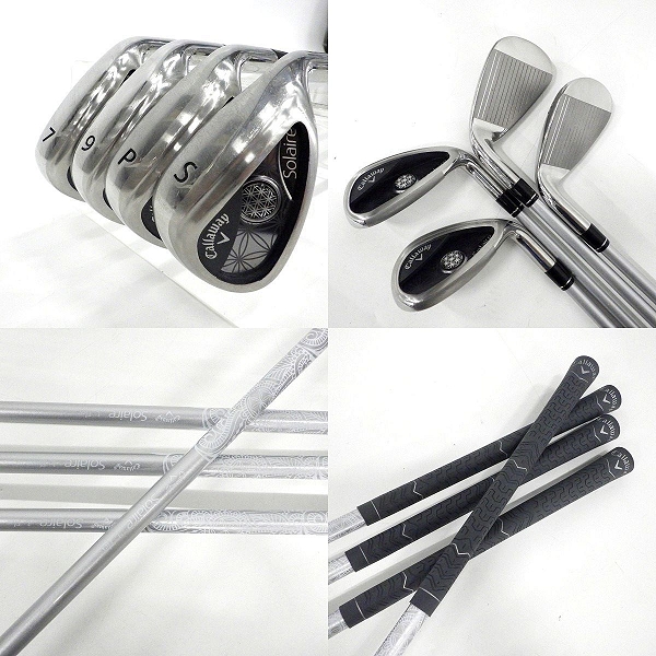 実際に弊社で買取させて頂いたCallaway/キャロウェイ Solaire/ソレイル レディースクラブ 8本セット FLEX：L キャディバッグ付きの画像 3枚目