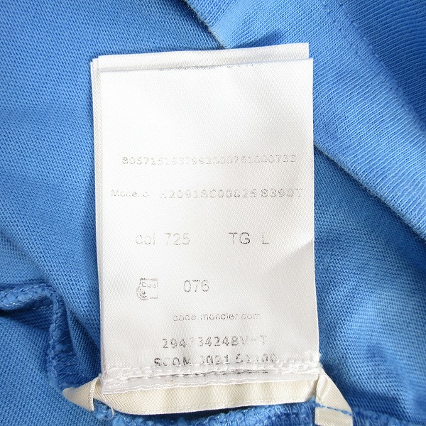 実際に弊社で買取させて頂いた【JPタグ】MONCLER/モンクレール T-SHIRT ロゴ Tシャツ/カットソー H20918C00025/Lの画像 6枚目
