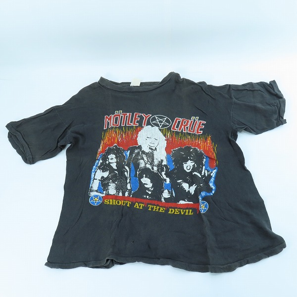 実際に弊社で買取させて頂いたMOTLEY CRUE/モトリー・クルー SHOUT AT THE DEVIL ヴィンテージ/ビンテージ バンT Tシャツ/XLの画像 7枚目