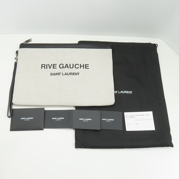 実際に弊社で買取させて頂いたSAINT LAURENT/サンローラン RIVE GAUCHE クラッチバッグの画像 9枚目