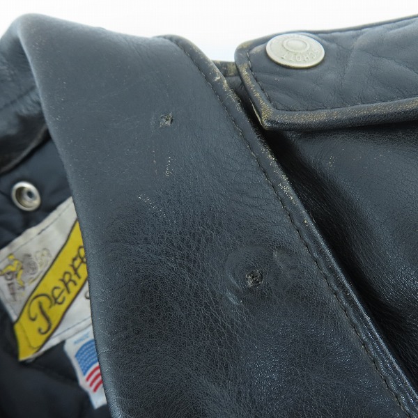 実際に弊社で買取させて頂いたPERFECTO by Schott/パーフェクト バイ ショット ダブルライダースジャケット/34の画像 6枚目