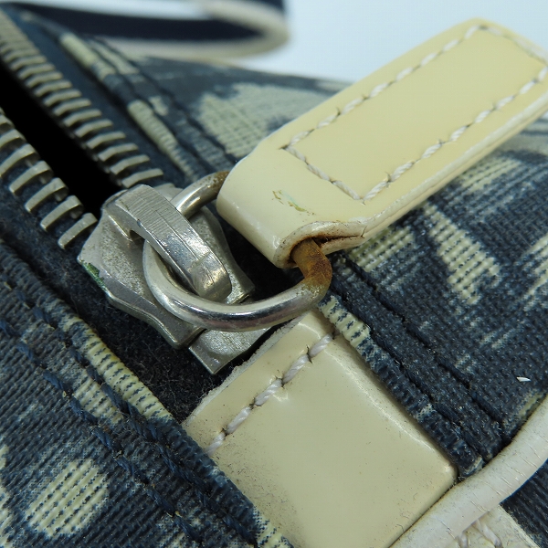 実際に弊社で買取させて頂いたChristian Dior/クリスチャンディオール トロッター柄 ミニボストンバッグ ハンドバッグ ナンバー2の画像 7枚目