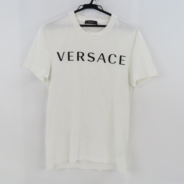 実際に弊社で買取させて頂いたVERSACE/ヴェルサーチ/ヴェルサーチェ 21ss コットン/レーヨン 半袖 Tシャツ/カットソー A87021S/S