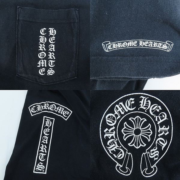 実際に弊社で買取させて頂いた【JPタグ】CHROME HEARTS/クロムハーツ マルチロゴ 胸ポケット付き 半袖カットソー/Mの画像 6枚目
