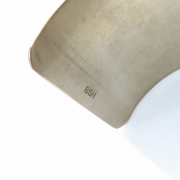 実際に弊社で買取させて頂いたAMP JAPAN/アンプジャパン German Silver Plane Bangle バングル 15AT-351の画像 7枚目