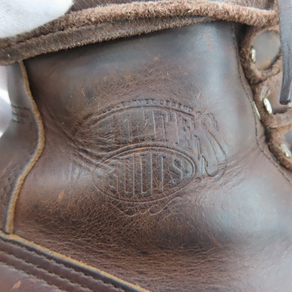 実際に弊社で買取させて頂いたWHITE S BOOTS/ホワイツブーツ Smoke Jumper/スモークジャンパー レースアップブーツ 350-V ブラウン 7Eの画像 7枚目