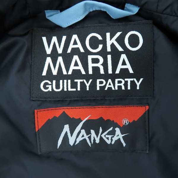 実際に弊社で買取させて頂いたWACKO MARIA×NANGA/ワコマリア×ナンガ 24SS マウンテンパーカー ライトブルー/Lの画像 2枚目