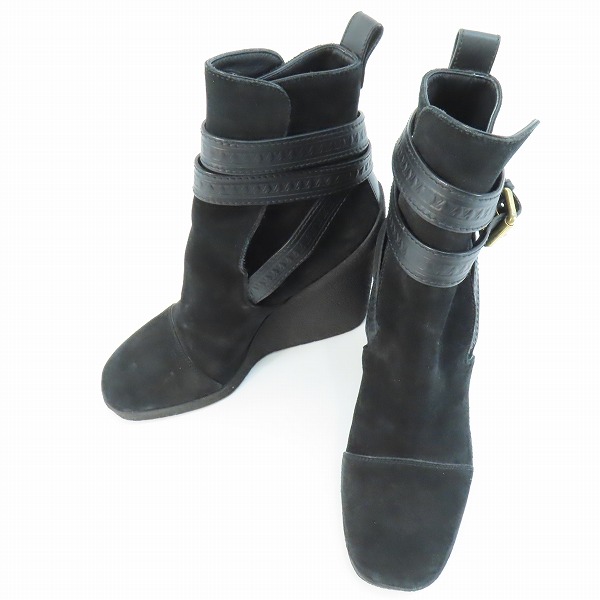 実際に弊社で買取させて頂いたLouis Vuitton/ルイヴィトン スウェードレザー ヒールブーツ/ショートブーツ NL 0165 /36.5
