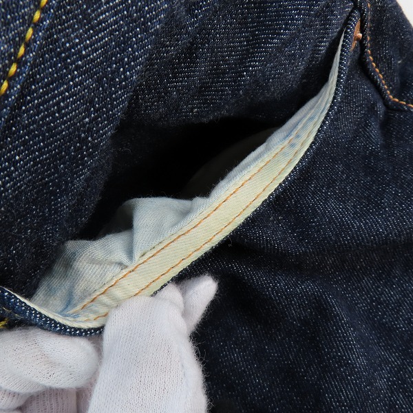 実際に弊社で買取させて頂いたEVISU/エヴィス Lot2013 デニムパンツ/34×35の画像 6枚目