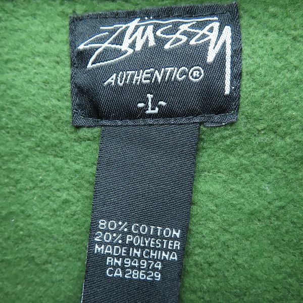 実際に弊社で買取させて頂いたSTUSSY/ステューシー  STUSSY刺繍 チェック柄 ブルゾン/Lの画像 2枚目