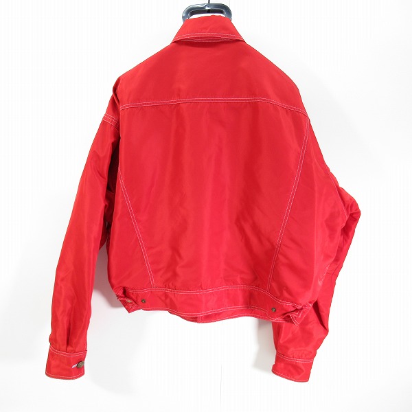 実際に弊社で買取させて頂いたGIANNI VERSACE/ジャン二ヴェルサーチ ナイロンジャケット レッドの画像 1枚目