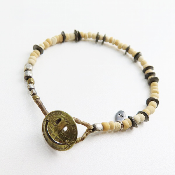 実際に弊社で買取させて頂いた(2)AMP JAPAN/アンプジャパン Coconut Beads Bracelet/ココナッツ ビーズ ブレスレット
