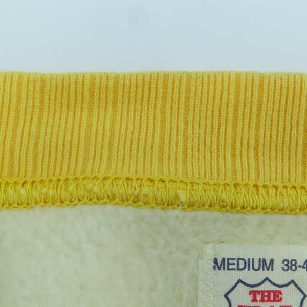 実際に弊社で買取させて頂いたTHE FLAT HEAD/フラットヘッド ジップアップ スウェット イエロー系/M 38-40の画像 5枚目