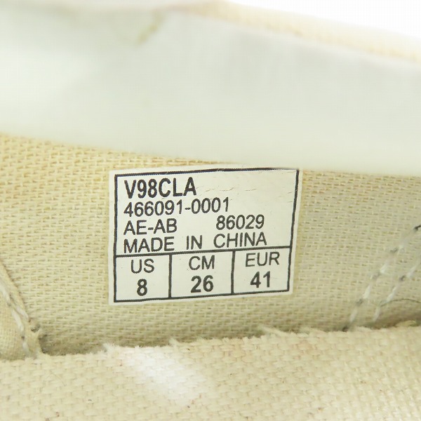 実際に弊社で買取させて頂いたVANS/バンズ ブロックチェック柄 スリッポン スニーカー V98CLA/26の画像 5枚目