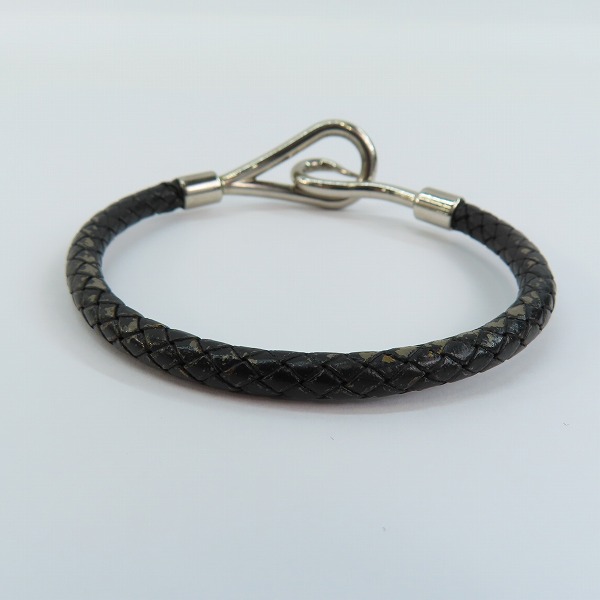 実際に弊社で買取させて頂いたHERMES/エルメス レザー ジャンボブレスレットの画像 1枚目