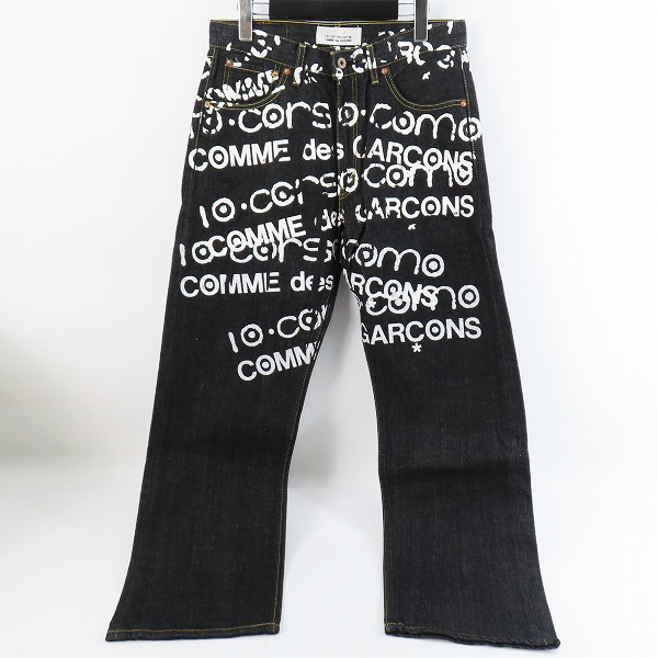 実際に弊社で買取させて頂いたJUNYA WATANABE MAN COMME des GARCON×10・corso・como×LEVI'S ペイント加工 デニム パンツ SA-P201/AD2007/32-34
