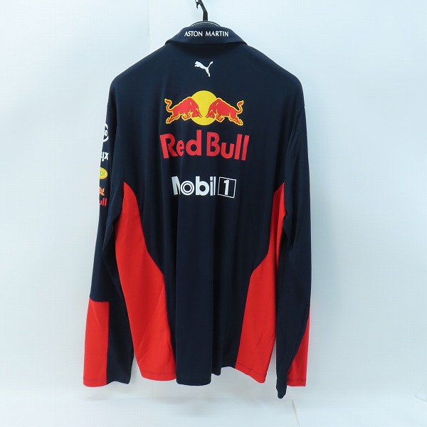 実際に弊社で買取させて頂いたPUMA/プーマ Red Bull Racing/レッドブル ポロシャツ 長袖 F1/ネイビー 濃紺/604919-01/XLの画像 1枚目