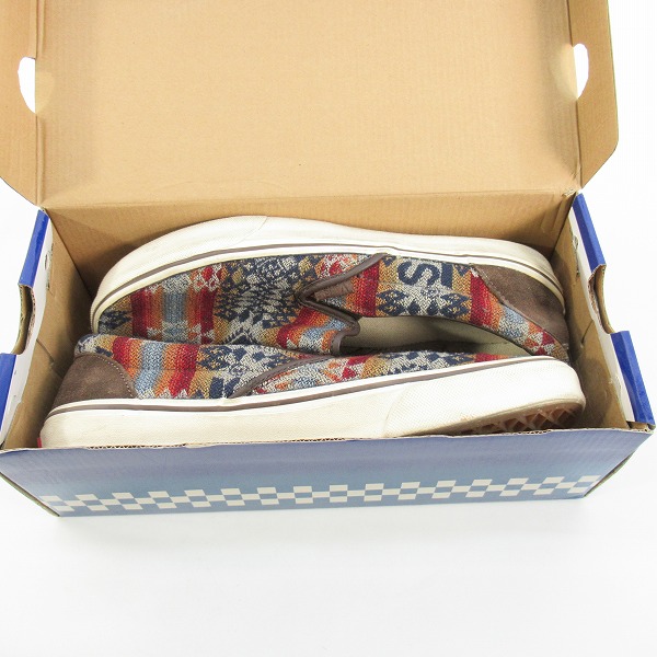 実際に弊社で買取させて頂いたPENDLETON×VANS/ペンドルトン× ヴァンズ バンズ スリッポン V98CL PDT /515317-0001/28.5の画像 8枚目