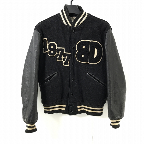 実際に弊社で買取させて頂いたBUTWIN/バトウィン BACK DROP バックドロップ ビンテージ スタジャン/バーシティジャケット/38