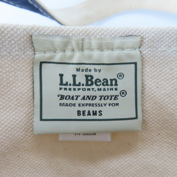 実際に弊社で買取させて頂いたL.L.Bean×BEAMS/エルエルビーン×ビームス DEEP BOTTOM BOAT & TOTE トートバッグ size:Lの画像 4枚目