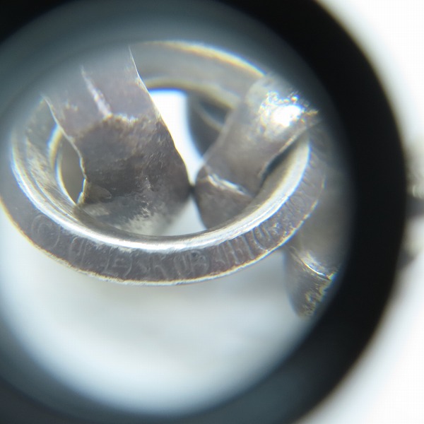 実際に弊社で買取させて頂いたCHROME HEARTS/クロムハーツ スモールCHクロスペンダント アフターダイヤモンド0.28 w/ベイルの画像 7枚目