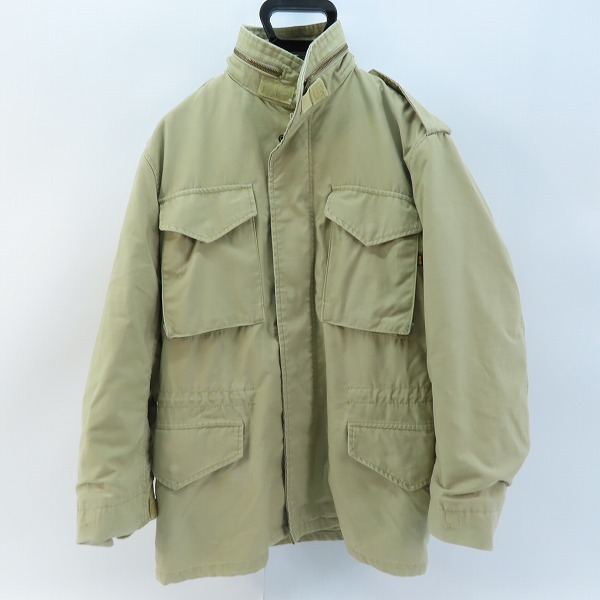 実際に弊社で買取させて頂いたALPHA INDUSTRIES/アルファインダストリーズ M-65型 USA製ミリタリージャケット 8415-01-099-7836/S