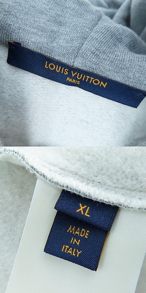 実際に弊社で買取させて頂いた【JPタグ】LOUIS VUITTON/ルイヴィトン 3D LV グラフィティ エンブロイダード ジップフーディ RM222M UYR HNY24W/XLの画像 2枚目