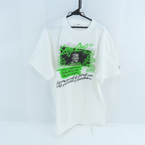 実際に弊社で買取させて頂いた(2)【未使用】SOPHNET./ソフネット DAZN with YOICHIRO UCHIDA SHINJI ONO TEE/小野伸二 プリントTシャツ SOPH-240109/XL