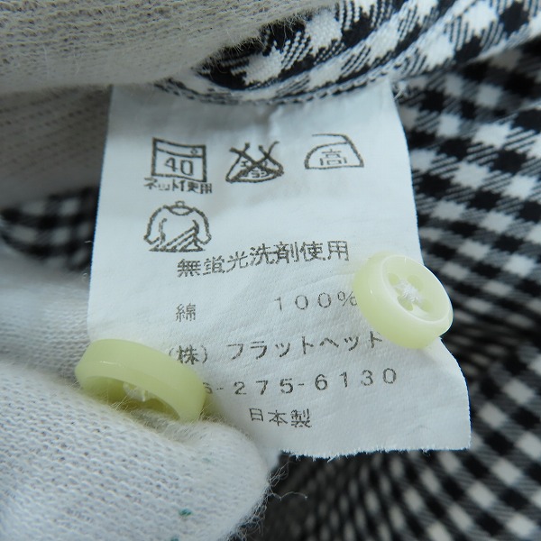 実際に弊社で買取させて頂いたFLATHEAD/フラットヘッド GOOGIES チェック柄 胸ポケット 長袖 ボタンダウンシャツ/Lの画像 3枚目