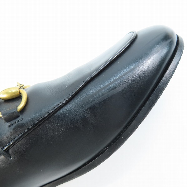 実際に弊社で買取させて頂いたGUCCI/グッチ ヨルダーン レザーホースビットローファー 404069 /38の画像 7枚目