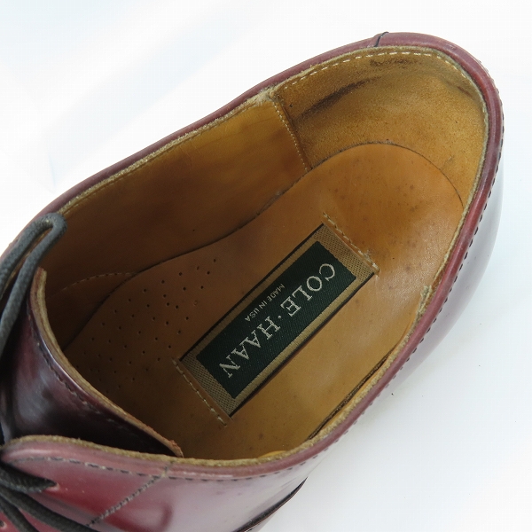 実際に弊社で買取させて頂いたCOLE HAAN/コールハーン プレーントゥ レザーシューズ/ビジネスシューズ 7892/7.5の画像 4枚目
