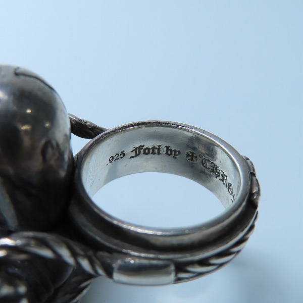 実際に弊社で買取させて頂いたCHROME HEARTS/クロムハーツ FOTI HARRIS CABLE RING/フォティ ハリス ケーブルリング 17号の画像 6枚目