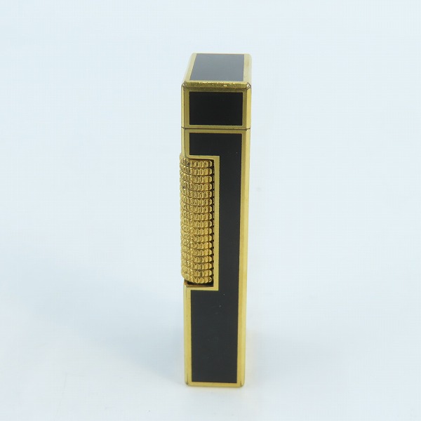 実際に弊社で買取させて頂いたdunhill/ダンヒル サイドローラー ガスライター ブラック × ゴールドの画像 3枚目