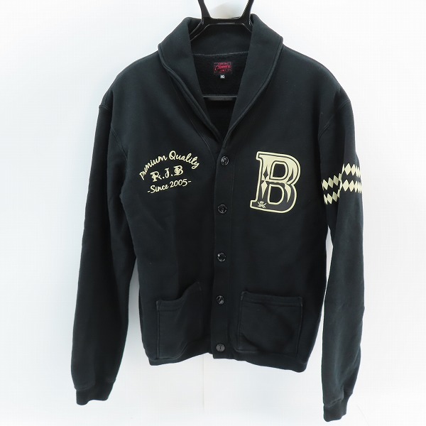 実際に弊社で買取させて頂いたR.J.B Clipper's/フラットヘッド スウェット ショールカラー カーディガン 40