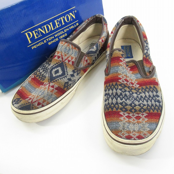 実際に弊社で買取させて頂いたPENDLETON×VANS/ペンドルトン× ヴァンズ バンズ スリッポン V98CL PDT /515317-0001/28.5