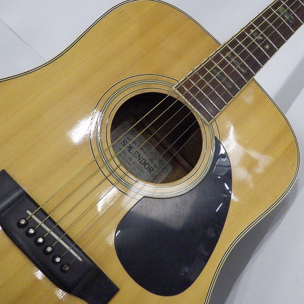 実際に弊社で買取させて頂いた★SPLENDOR/スプレンダー W-300 アコースティックギター/アコギ ソフトケース付の画像 5枚目