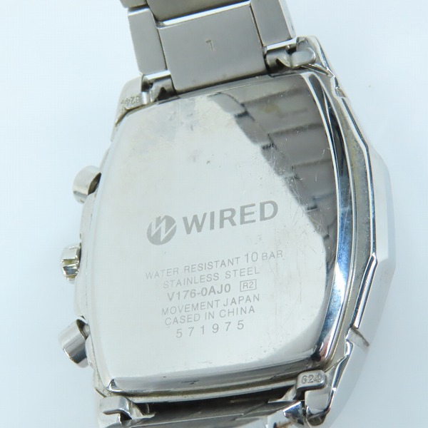 実際に弊社で買取させて頂いたSEIKO/セイコー WIRED ワイアード APOLLO/アポロ ソーラー クロノグラフ 腕時計 AGAD063 V176-0AJ0の画像 4枚目