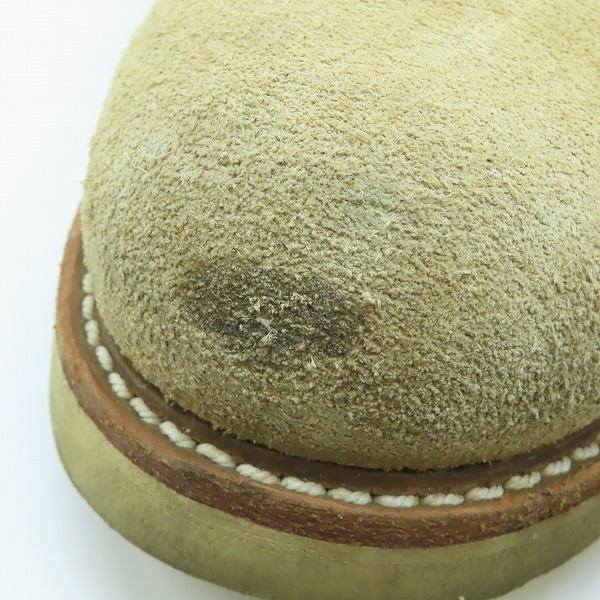 実際に弊社で買取させて頂いたRED WING/レッドウィング 犬タグ スウェード ブーツ 27285 7.5Eの画像 8枚目