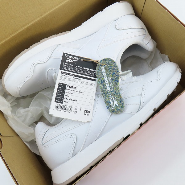 実際に弊社で買取させて頂いたReebok/リーボック Royal Glide ローカットスニーカー V53955/26の画像 8枚目