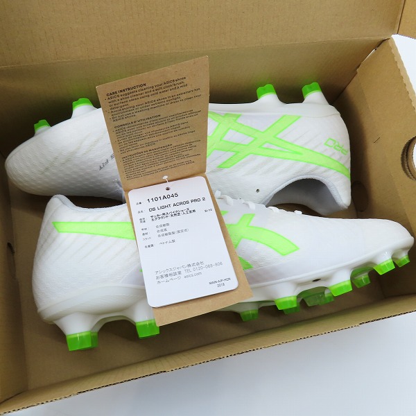 実際に弊社で買取させて頂いた【未使用】ASICS/アシックス DS LIGHT ACROS PRO 2/アクロスプロ サッカースパイク 1101A045-104/25の画像 7枚目