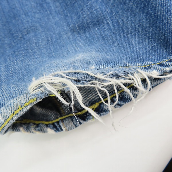 実際に弊社で買取させて頂いたA BATHING APE/アベイシングエイプ バック刺繍/ワッペン付き デニムパンツ Mの画像 8枚目