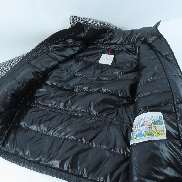 実際に弊社で買取させて頂いた【JPタグ】MONCLER/モンクレール BLIN グレンチェック ダウンジャケット E20914182785 57643 2 の画像 7枚目